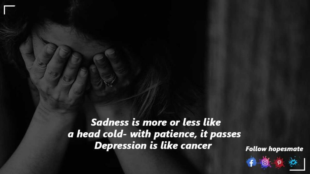 Depression vs sadness