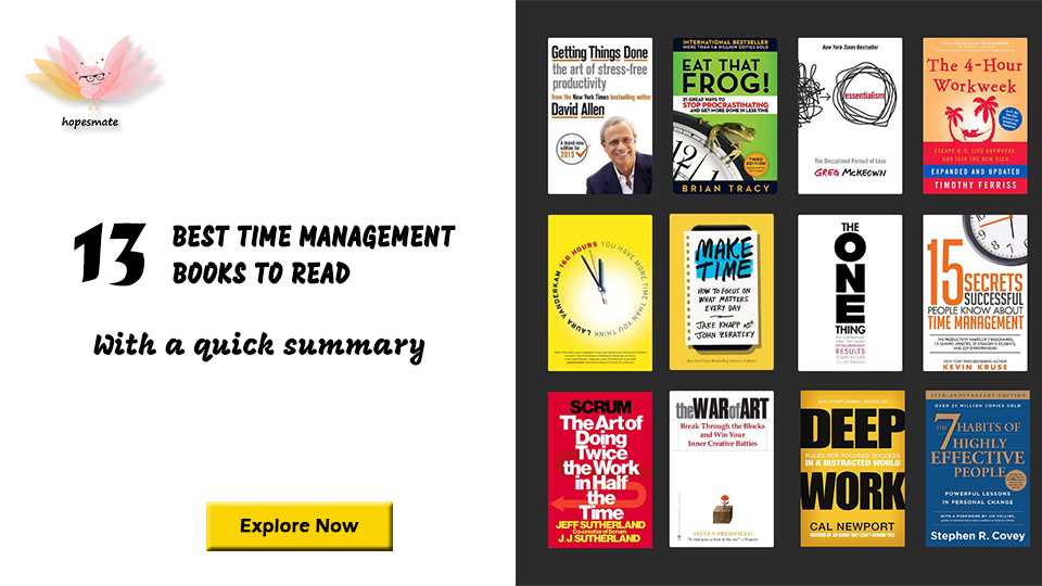 best time management books to read and get the thing done